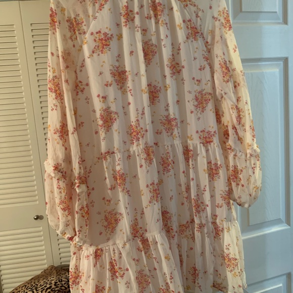 VINCE CAMUTO THREE TIER IVORY PINK GOLD DRESS, Size XXL NWT. - Picture 6 of 6